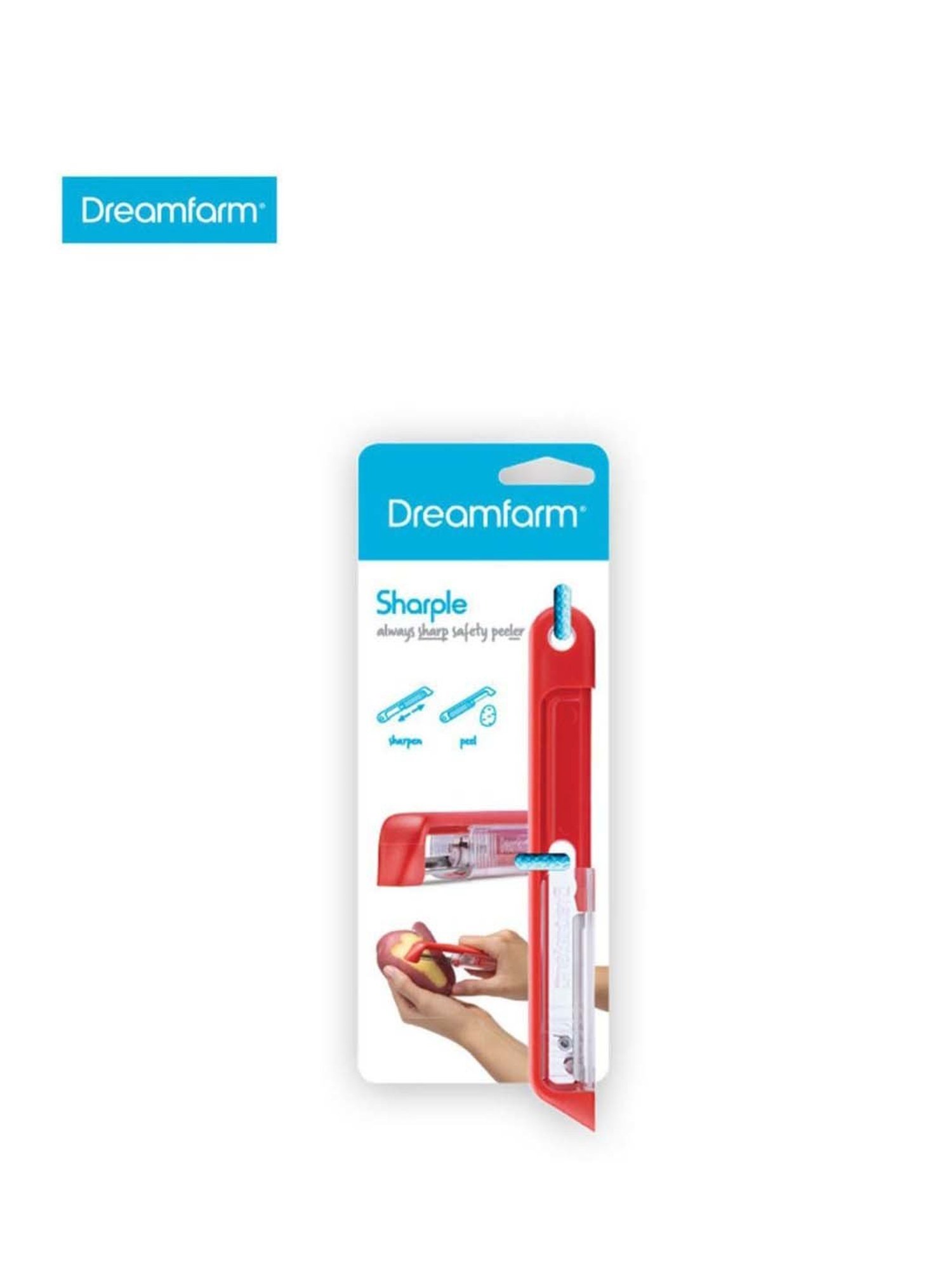 Dreamfarm Red Medium Self Sharpening Vegetable Peeler