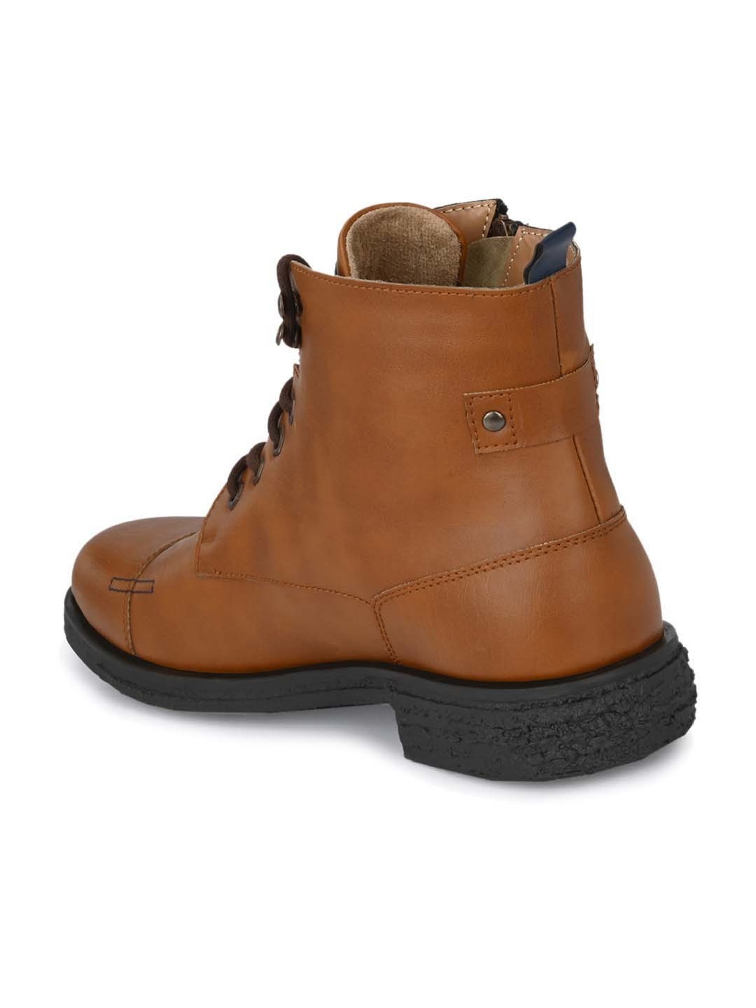 El Paso Men's Tan Derby Boots