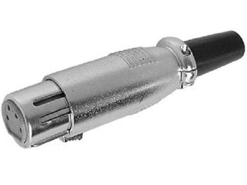 Velleman CA102 4-PIN XLR JACK, NICKEL-PLATED - SHORT TYPE