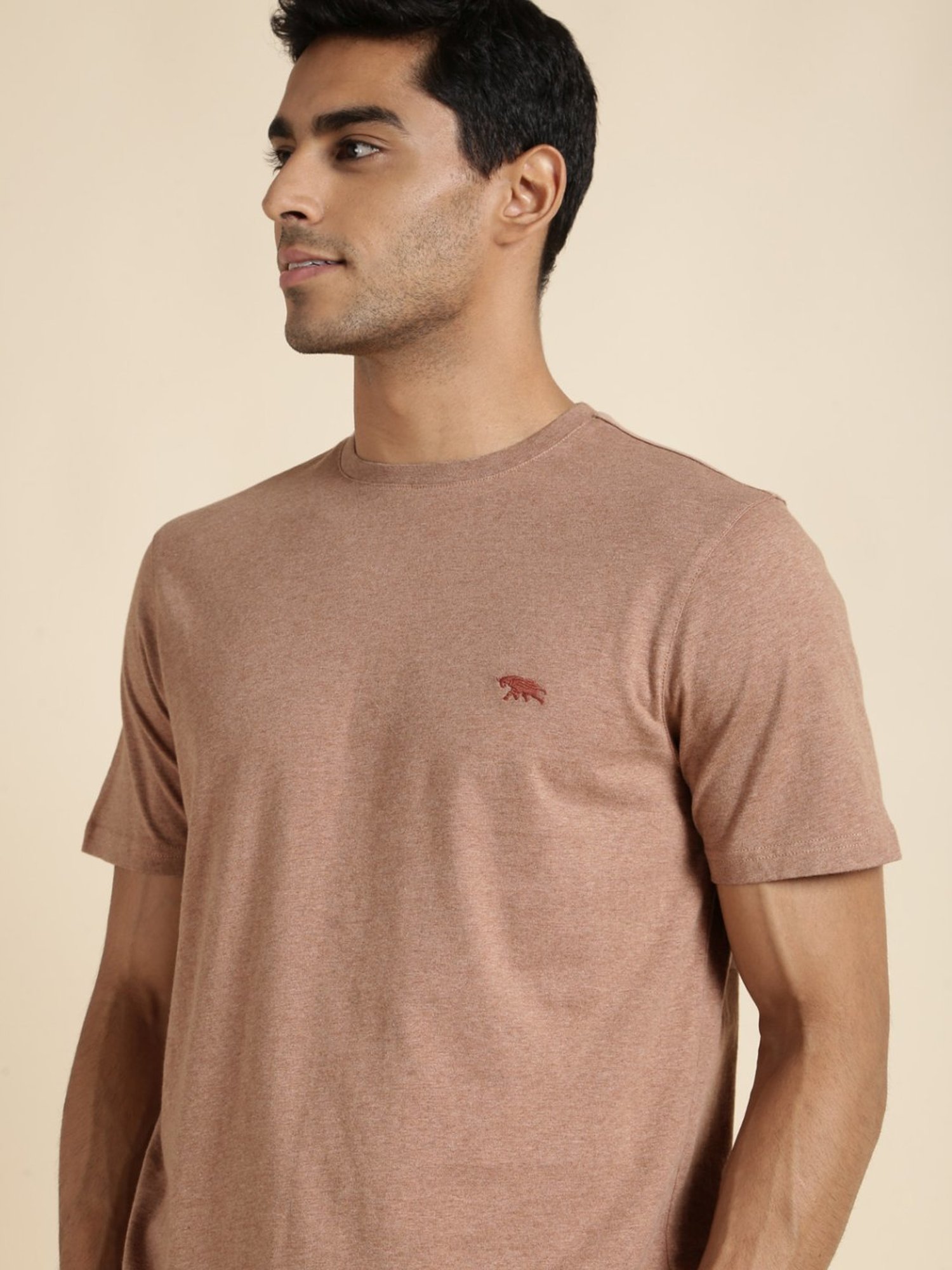 Andamen Khaki Regular Fit T-Shirt