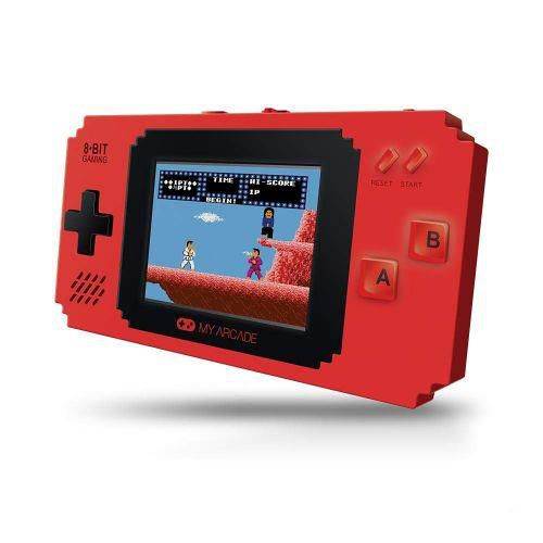 MY ARCADE Pixel Player Portable Handheld 300 Built-in Video Games w/ Data East Hits: Bad Dudes, Joe & Mac, BurgerTime, Karate Champ, Heavy Barrel, and many more