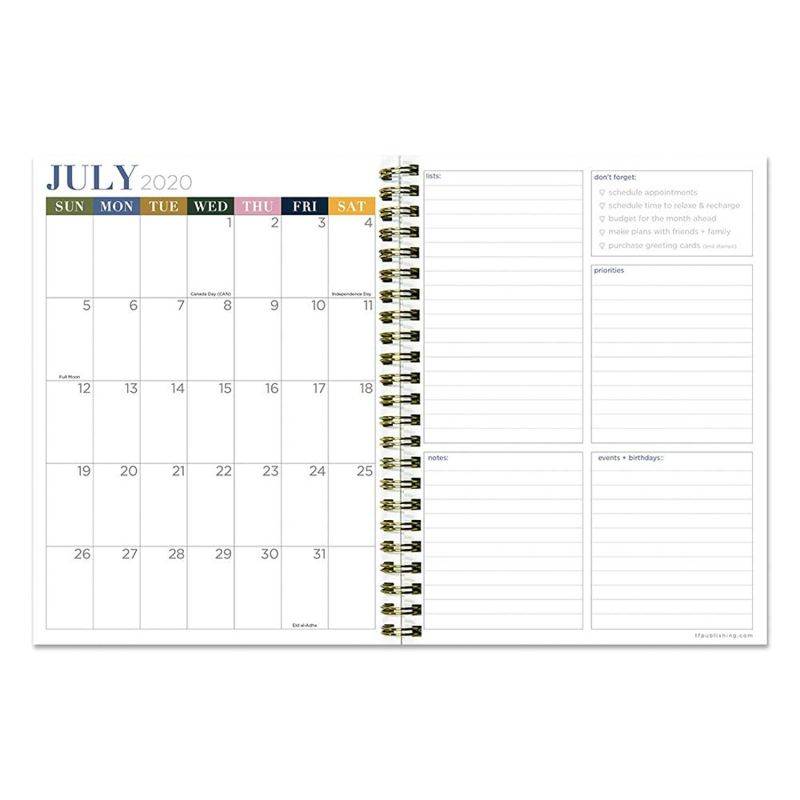 Choose Joy Medium Daily Weekly Monthly July 2020 - June 2021 Planner + Coordinating Planning Stickers