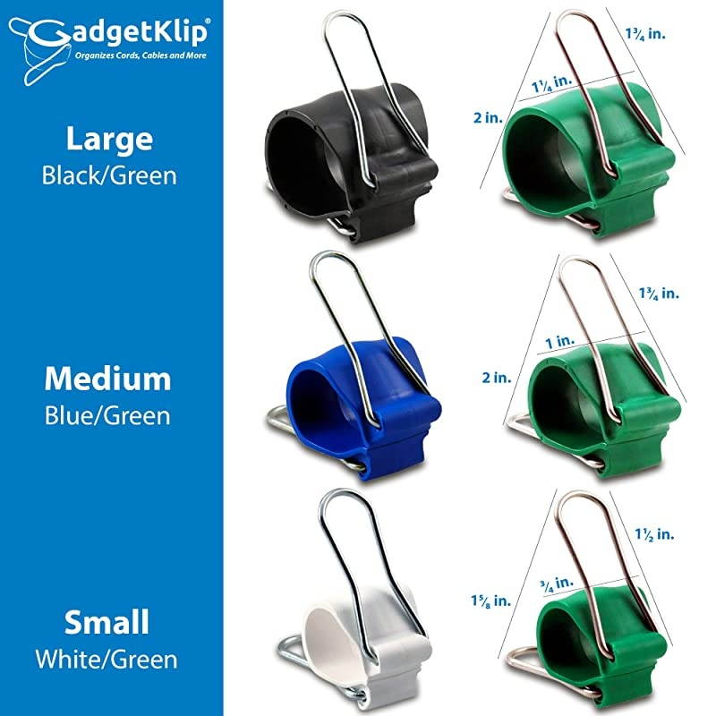 Variety Packs Universal Bundling Clip for All The Chaos in Life IndoorOutdoor Stainless Steel Wings Office Home Garden 3 Sizes Qty 18 Small Green Medium Green Large Green