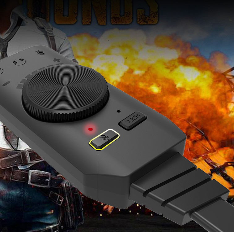 Pu Ji GS3 7.1-channel Audio Sound Card USB External Computer Mobile Phone Sound Card Eating Chicken Game Sound Card