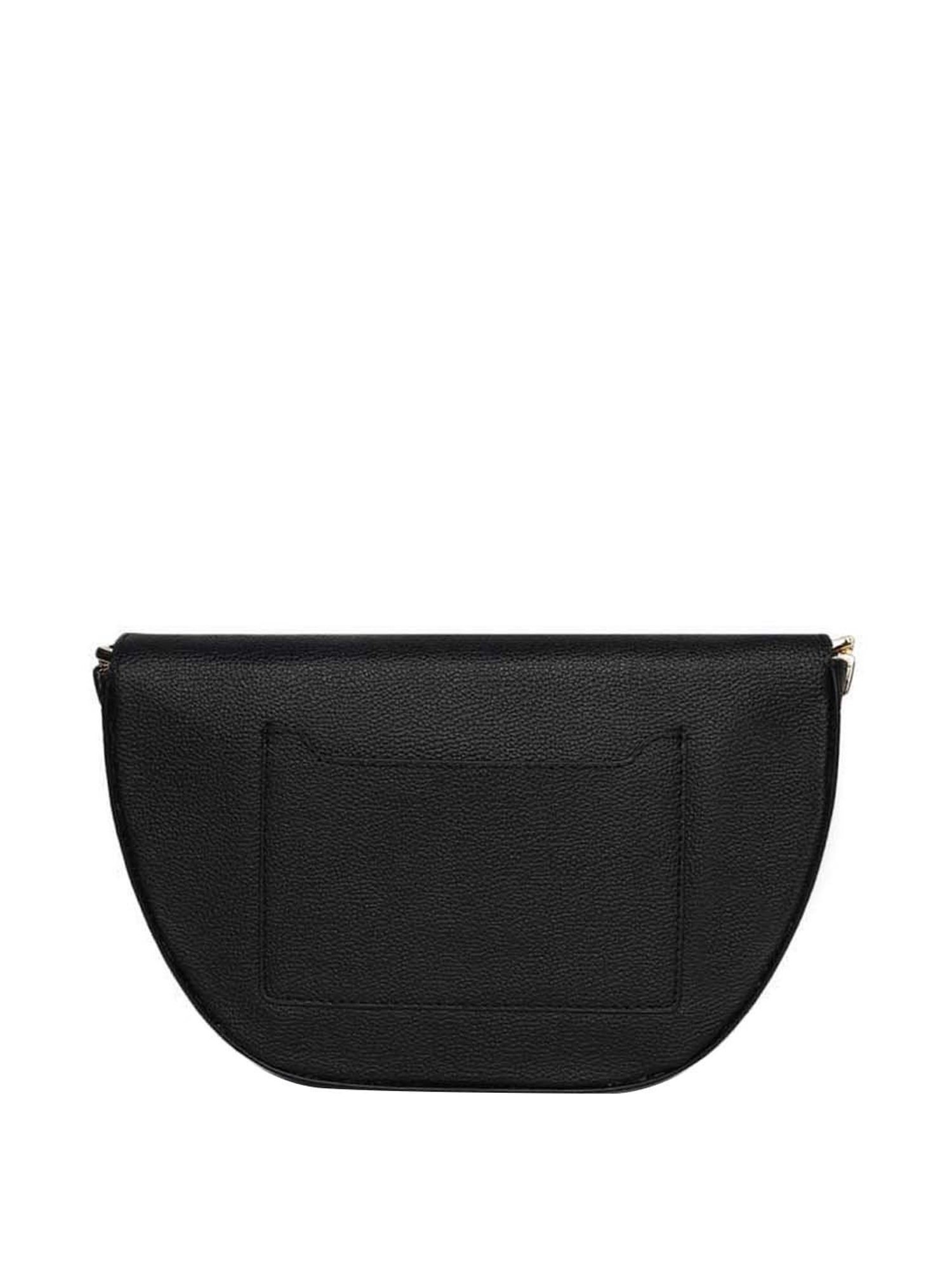 KLEIO Black Solid Medium Sling Handbag