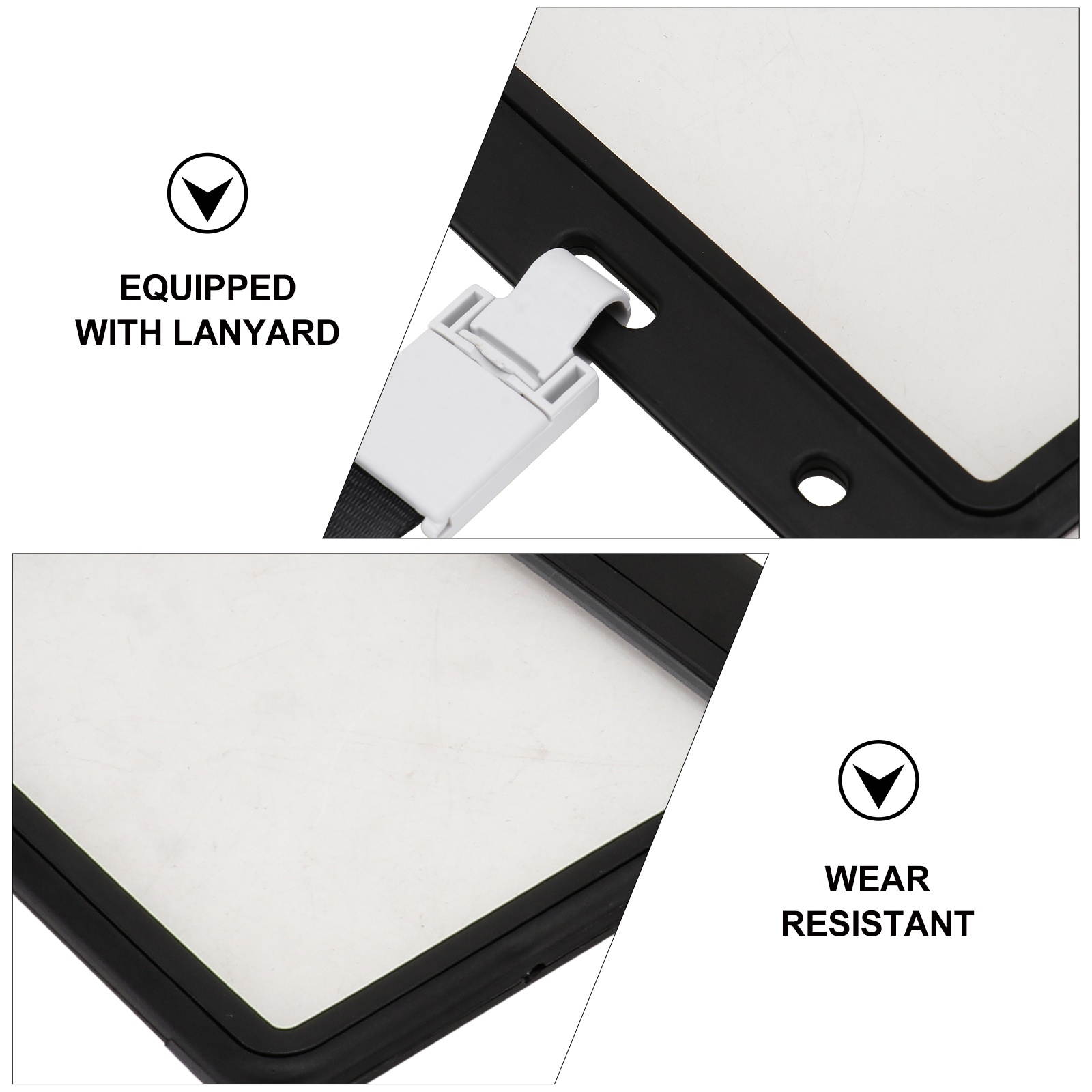 4PCS Work Permit Protective Cover Transparent Vaccine Card Cover Multi-purpose Card Protective Cover for Students Staff