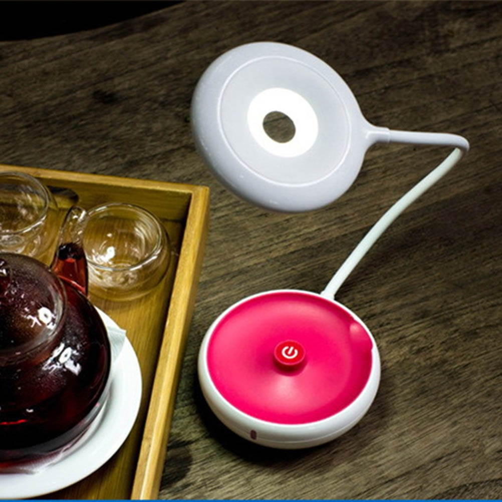 Multi-functional Handheld Light Rechargeable LED Camping Reading Night Dimming Lamp for Home Office Outdoor (Orange)