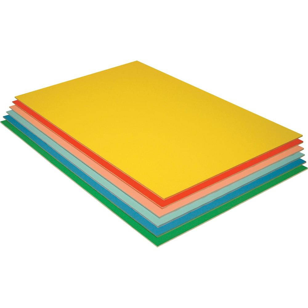 Pacon Foam Board 20"x30" 3/16" Thick 12/PK Assorted 5512
