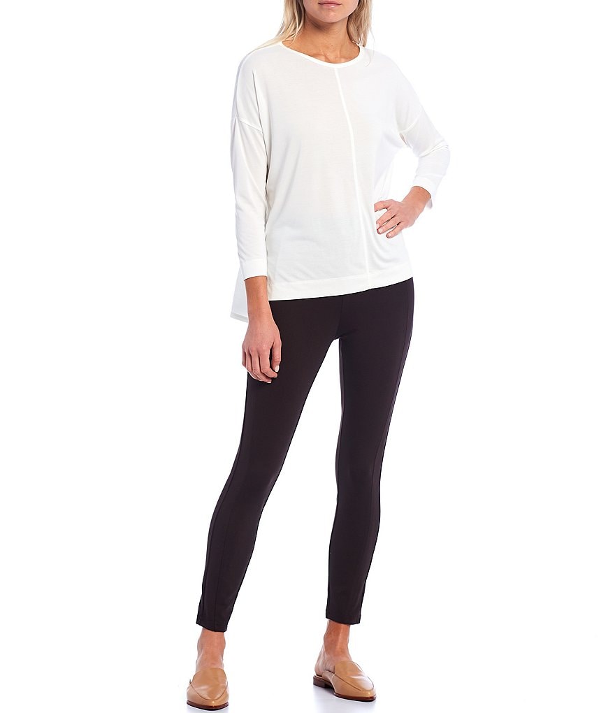 Gibson & Latimer High Rise Seamed Front Pull-On Ponte Leggings