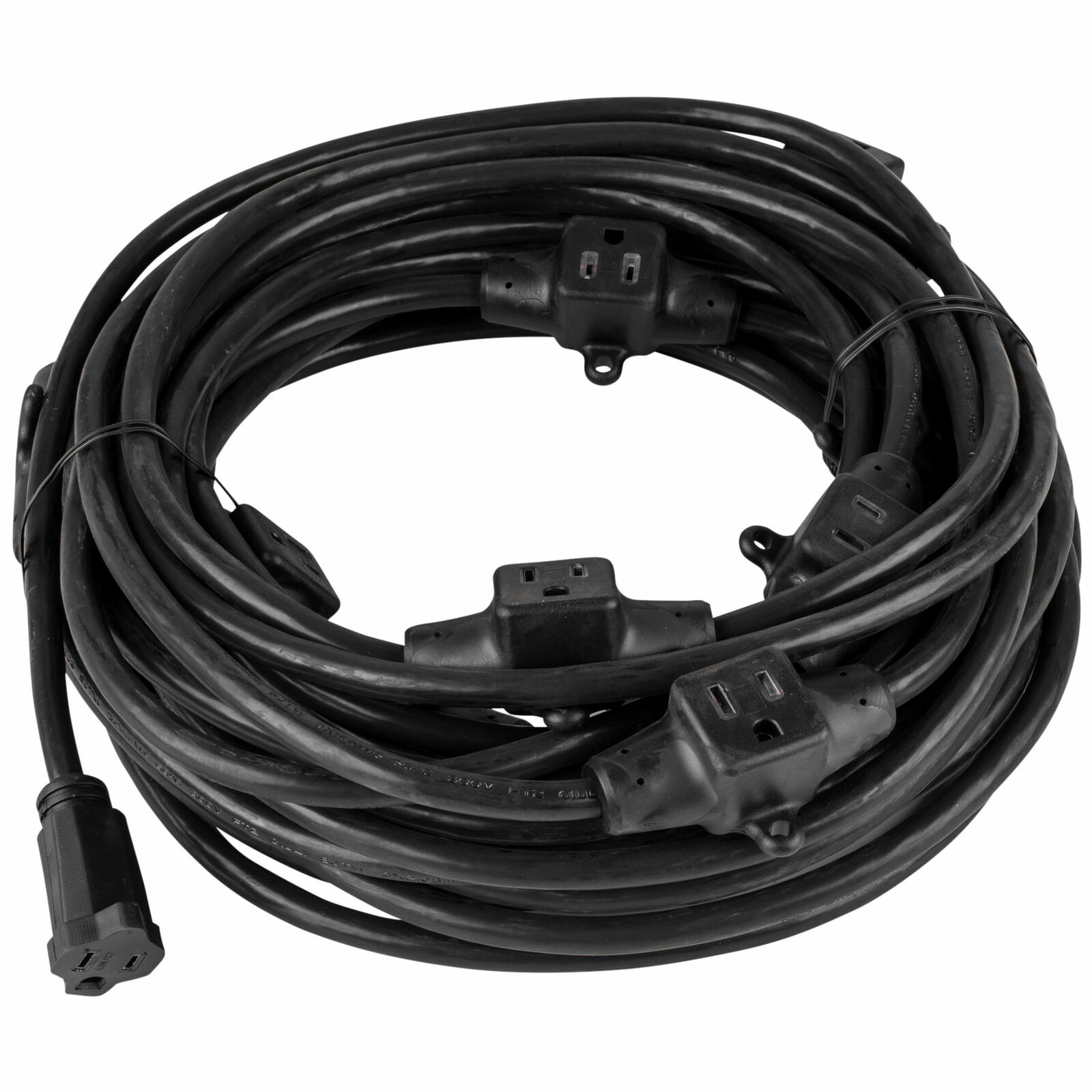 Century 50Ft. 14 Gauge Multi-Outlet Ext Cord Black Stage Lighting D19006340