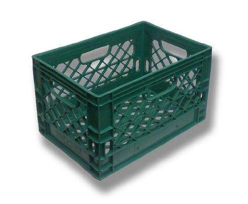 Authentic 19x13x11 6 Gallon 24 Quart Rectangular Dairy Milk Crate (YELLOW)