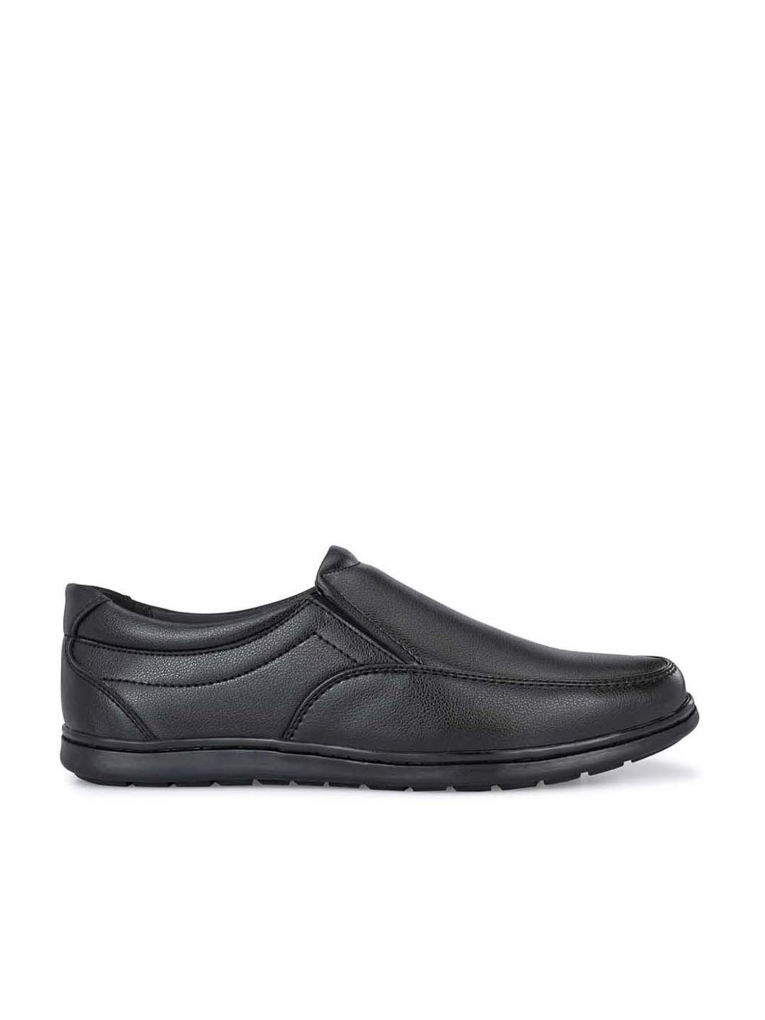 Eego Italy Men's Black Formal Loafers