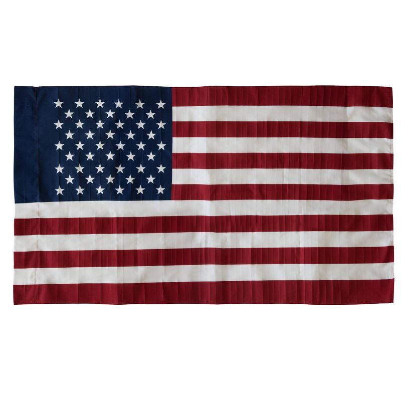 2.5' x 4' American Banner And Flag Pole Set