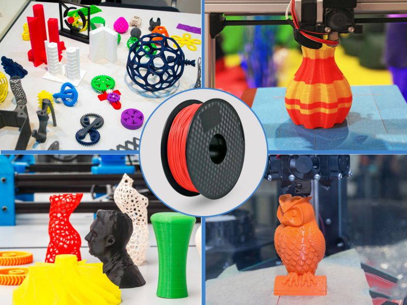 PLA 3D Printer Filament ,1.75mm with Dimensional Accuracy +/- 0.03mm,1 kg Spool,(2.2lbs),Fit Most 3D FDM Printer