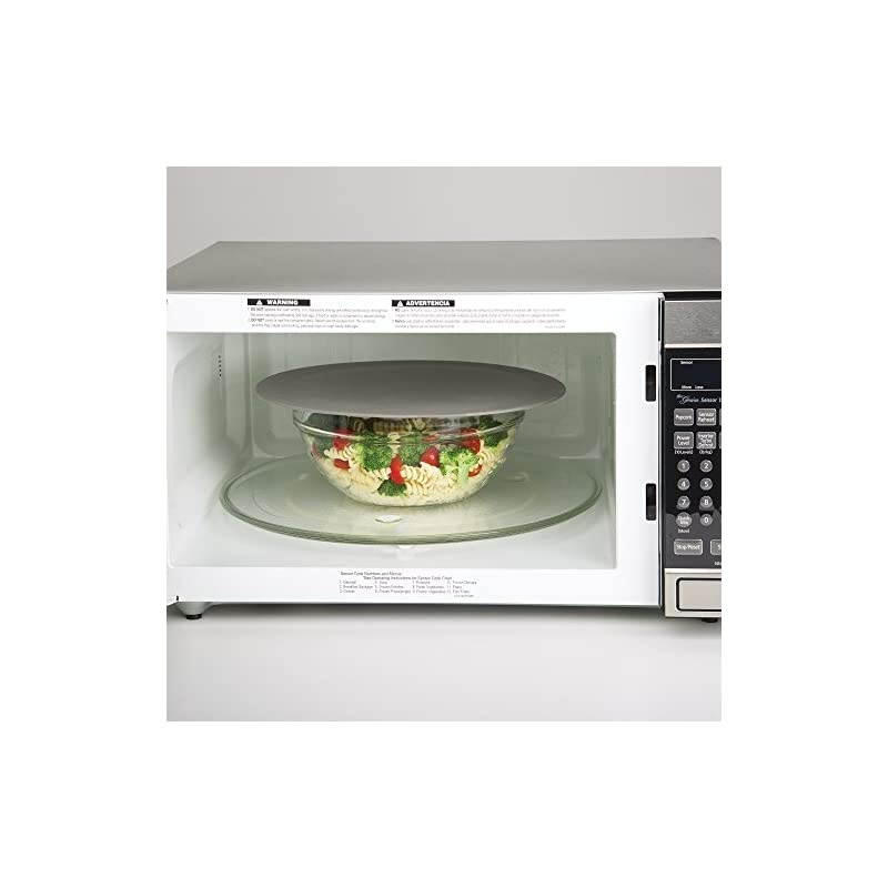 Solutions by Progressive Microwave Multi-Mat, Non-Stick Heat Resistant, 12" Inch Diameter, Protect From Spill Overs, Dishwasher Safe, Splatter Guard, Drying Mat, Trivet, Jar Opener, Hot Pad