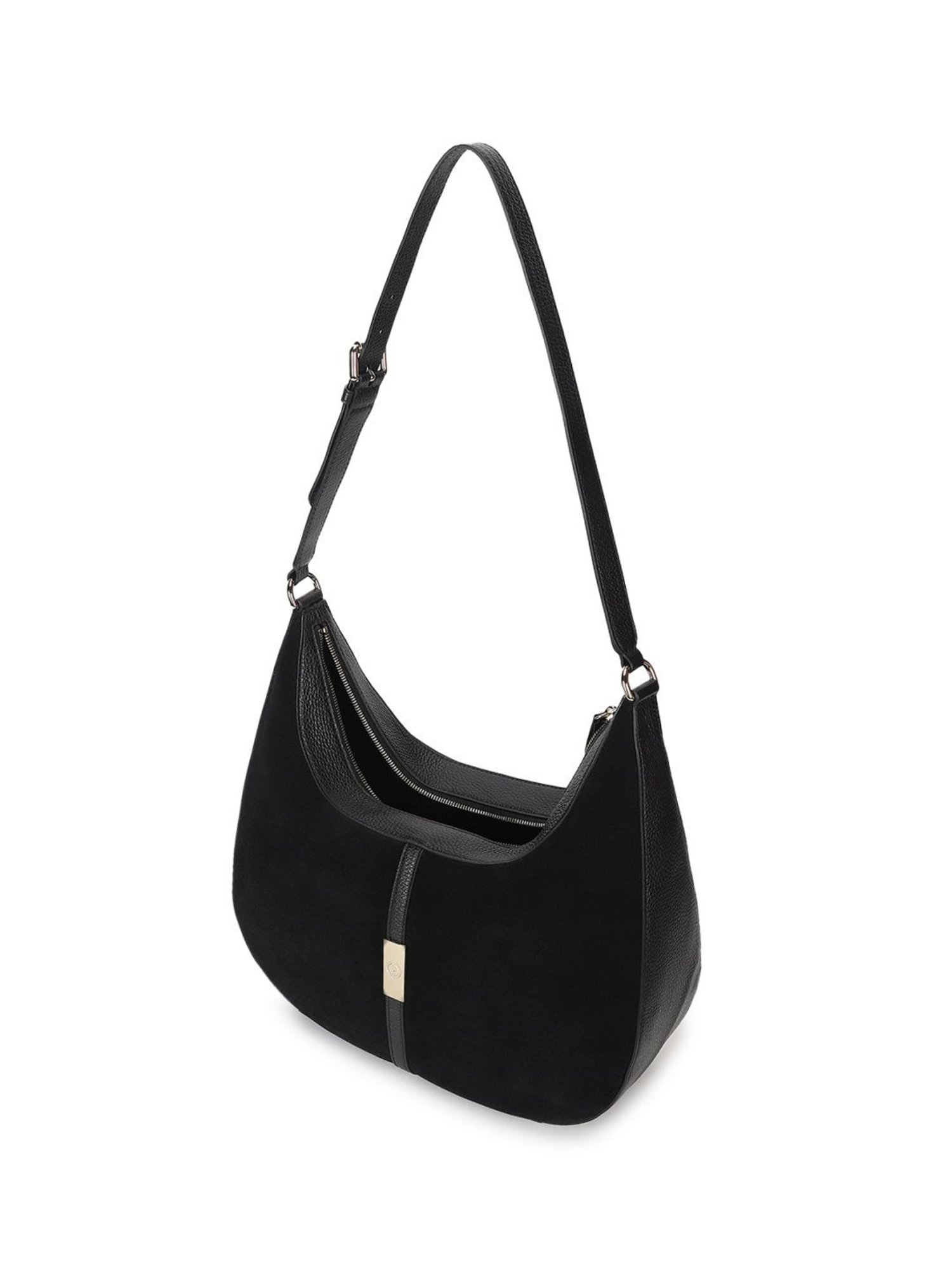 Pollini Black Large Hobo Bag