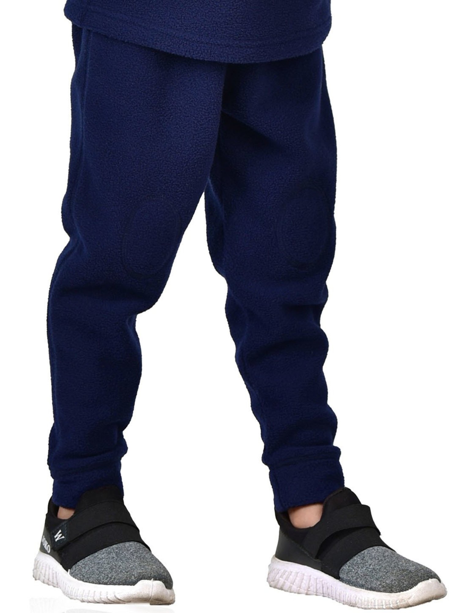 Nino Bambino Boys Navy Solid Trackpants