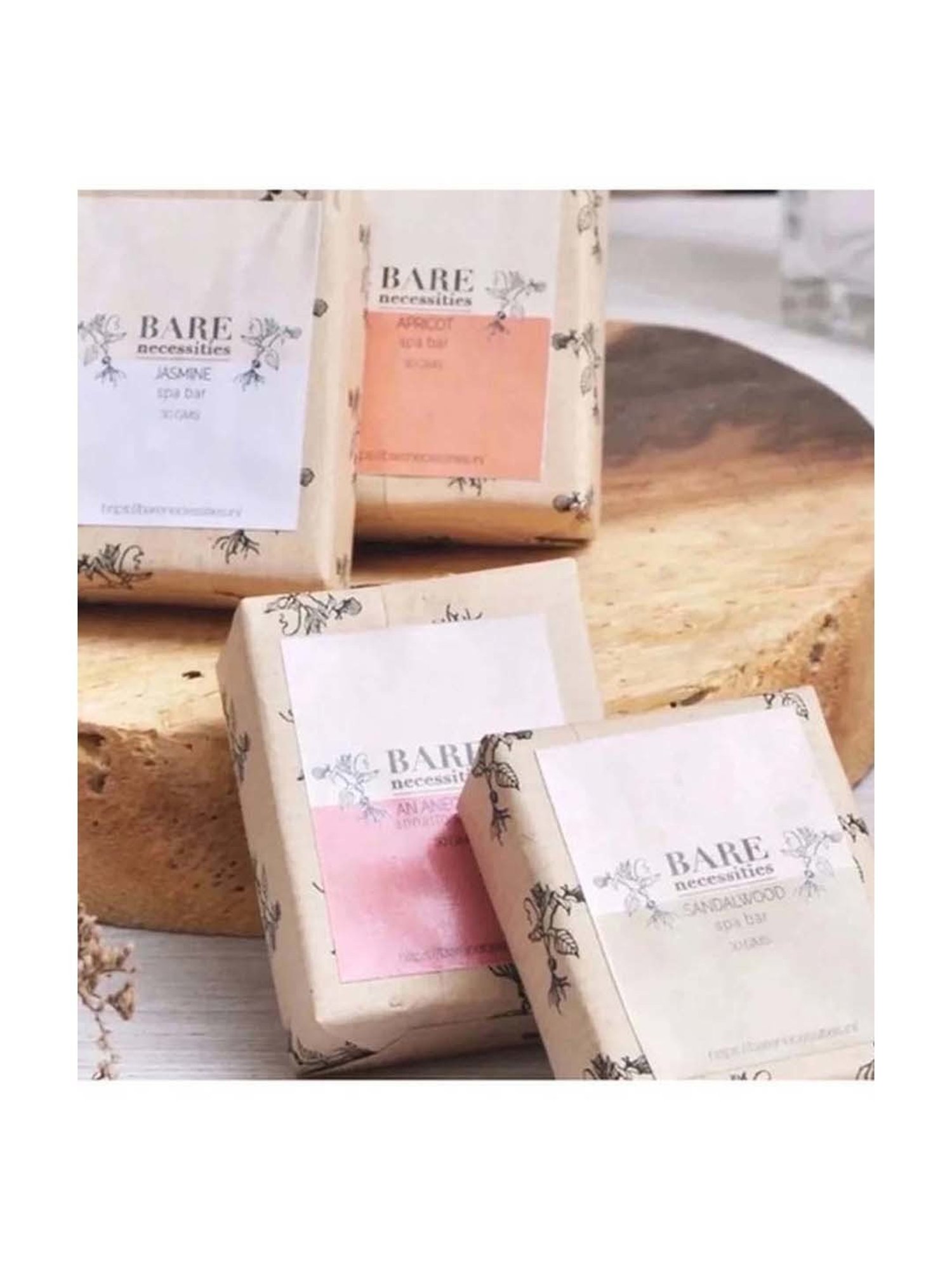 Bare Necessities Pack of 4 Small Spa Bars