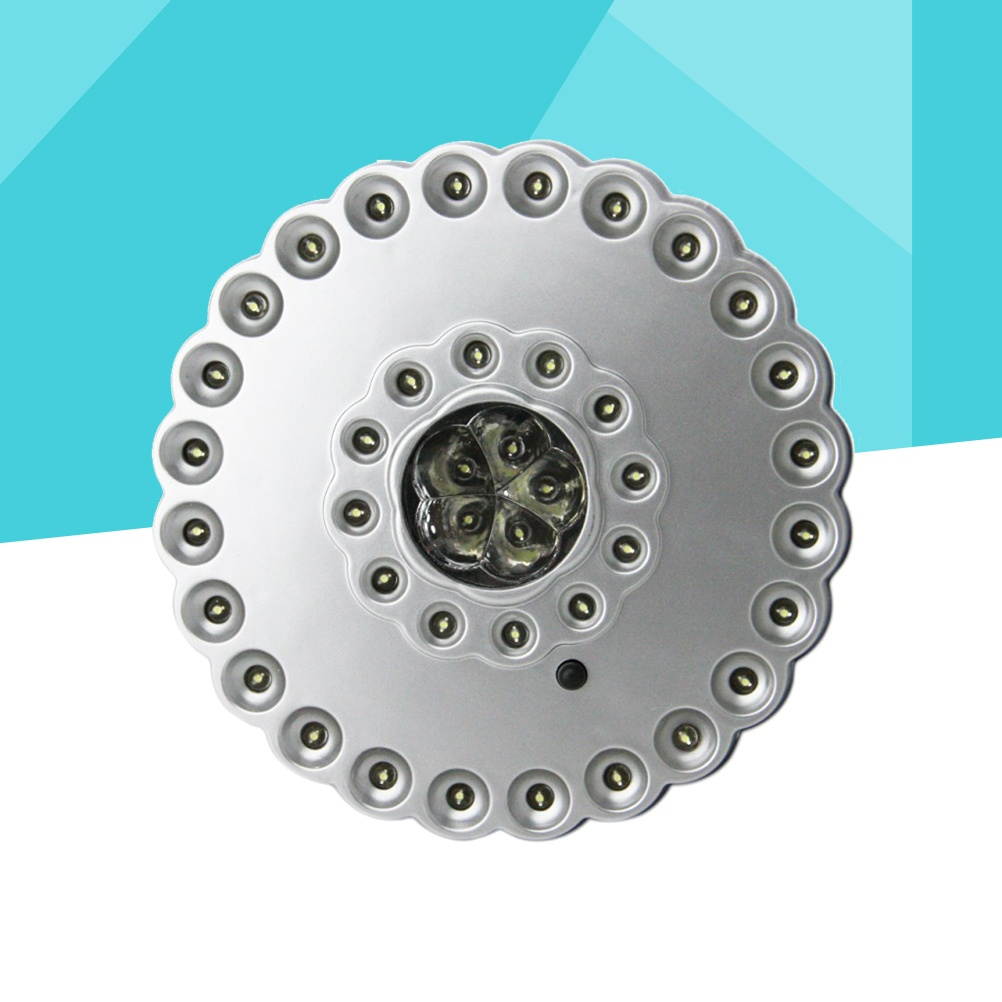 Umbrella Lights Cordless 41 LEDs Lights with Three Lighting Modes for Camping Tents Outdoor Use (Silver)