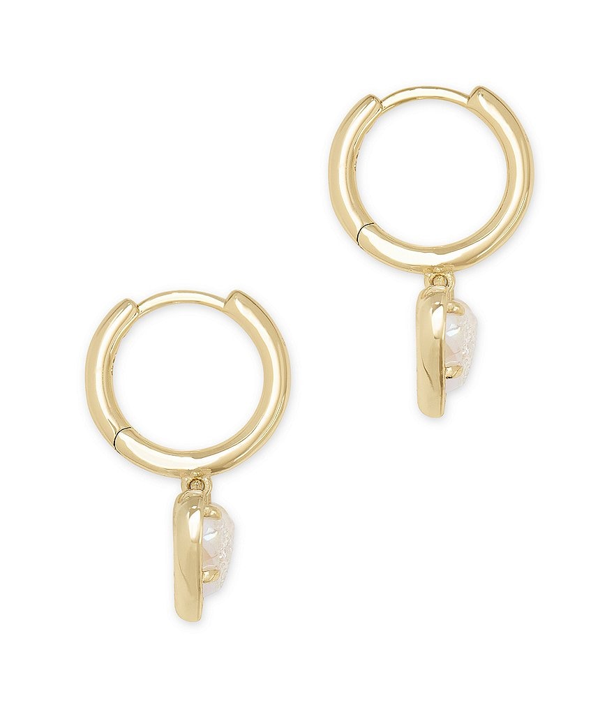 Kendra Scott Ari Heart Gold Huggie Earrings