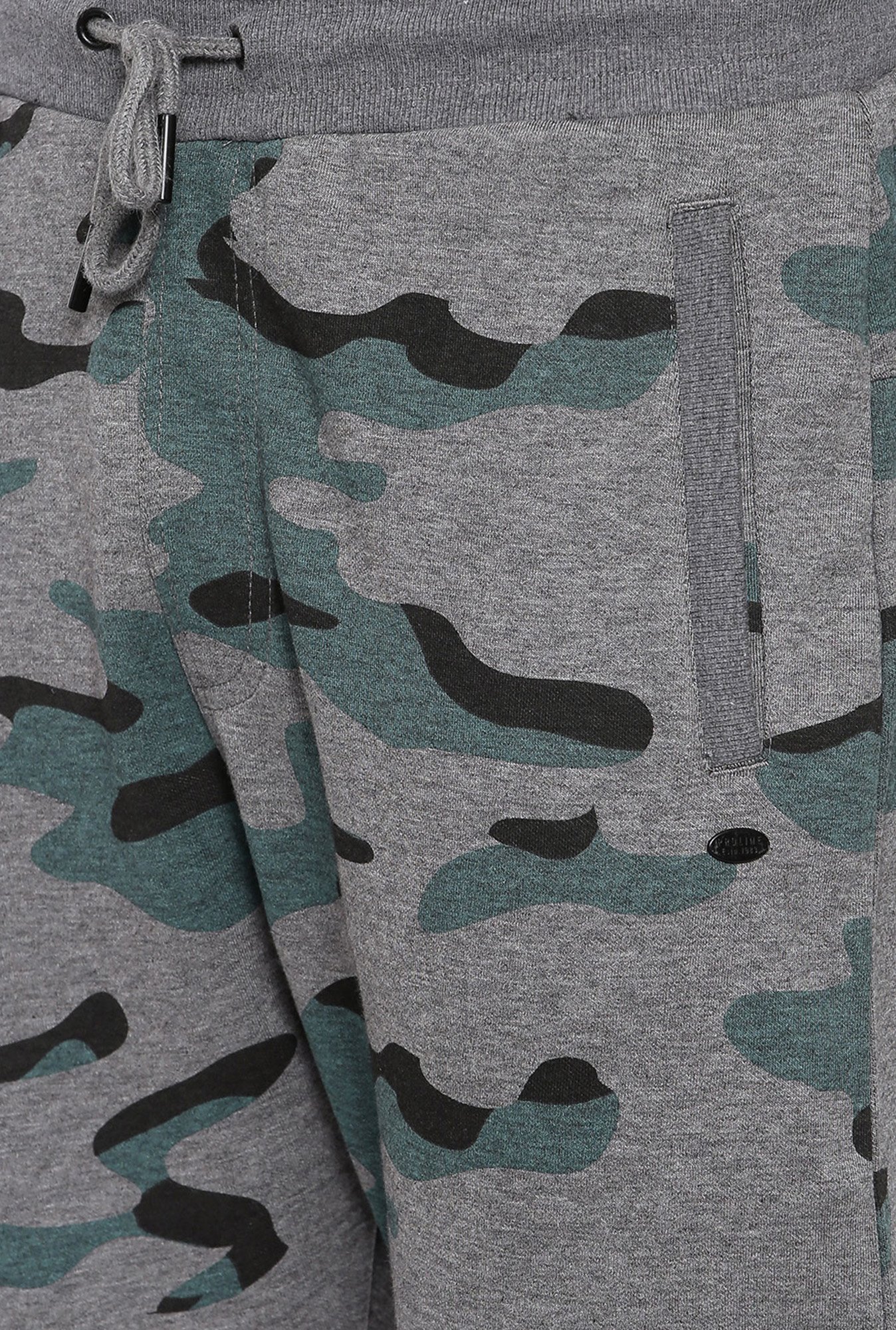 Proline Grey Comfort Fit Printed Joggers