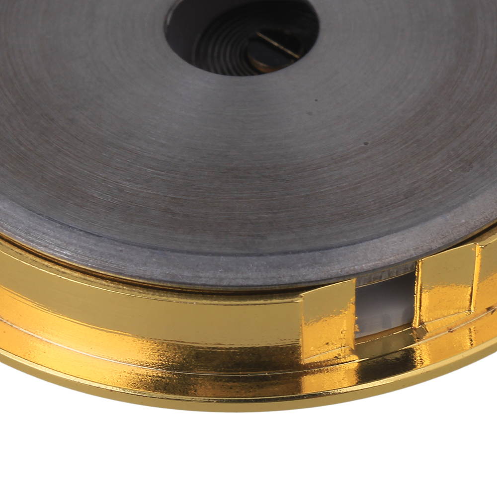 BQLZR Golden Alloy Round Violin Guitar 13~130 Fahrenheit Thermometer and Hygrometer