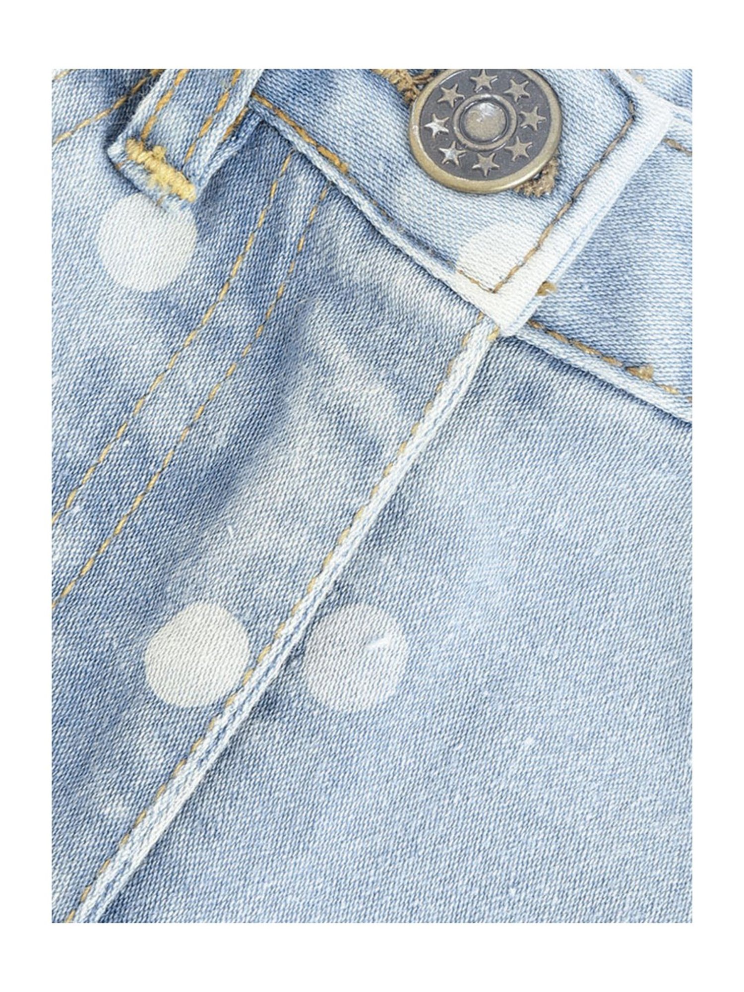 Nauti Nati Kids Blue Cotton Printed Shorts