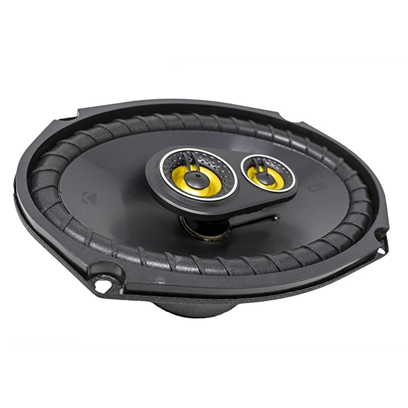 CS Series 150 Watt 6 x 9 Inch Car Audio Coaxial Speaker Pair Yellow