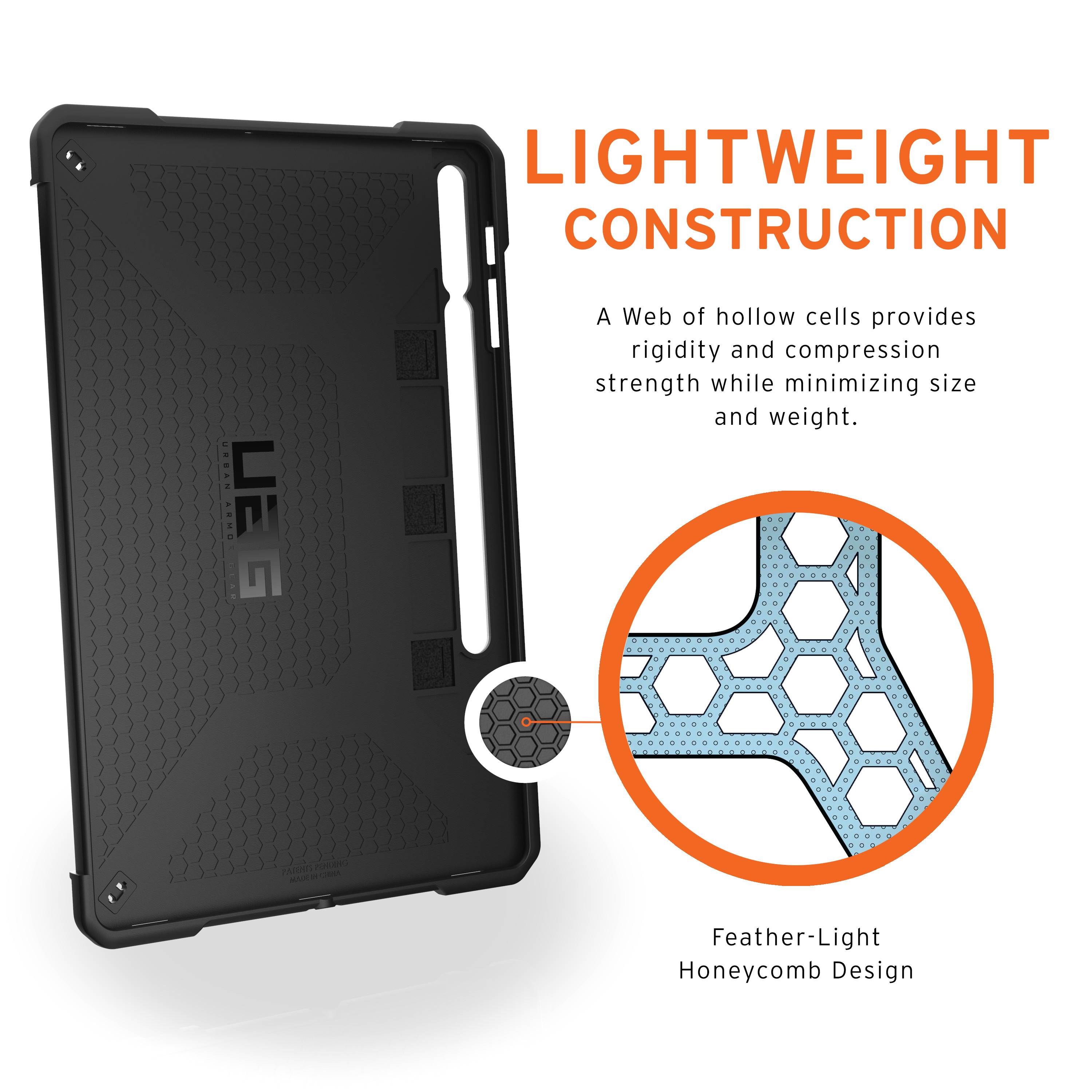 UAG Samsung Galaxy Tab S7 Case, 11-inch, Metropolis Folio Slim Heavy-Duty Tough Multi-Viewing Angles Stand Military Drop Tested Rugged Protective Cover, Black
