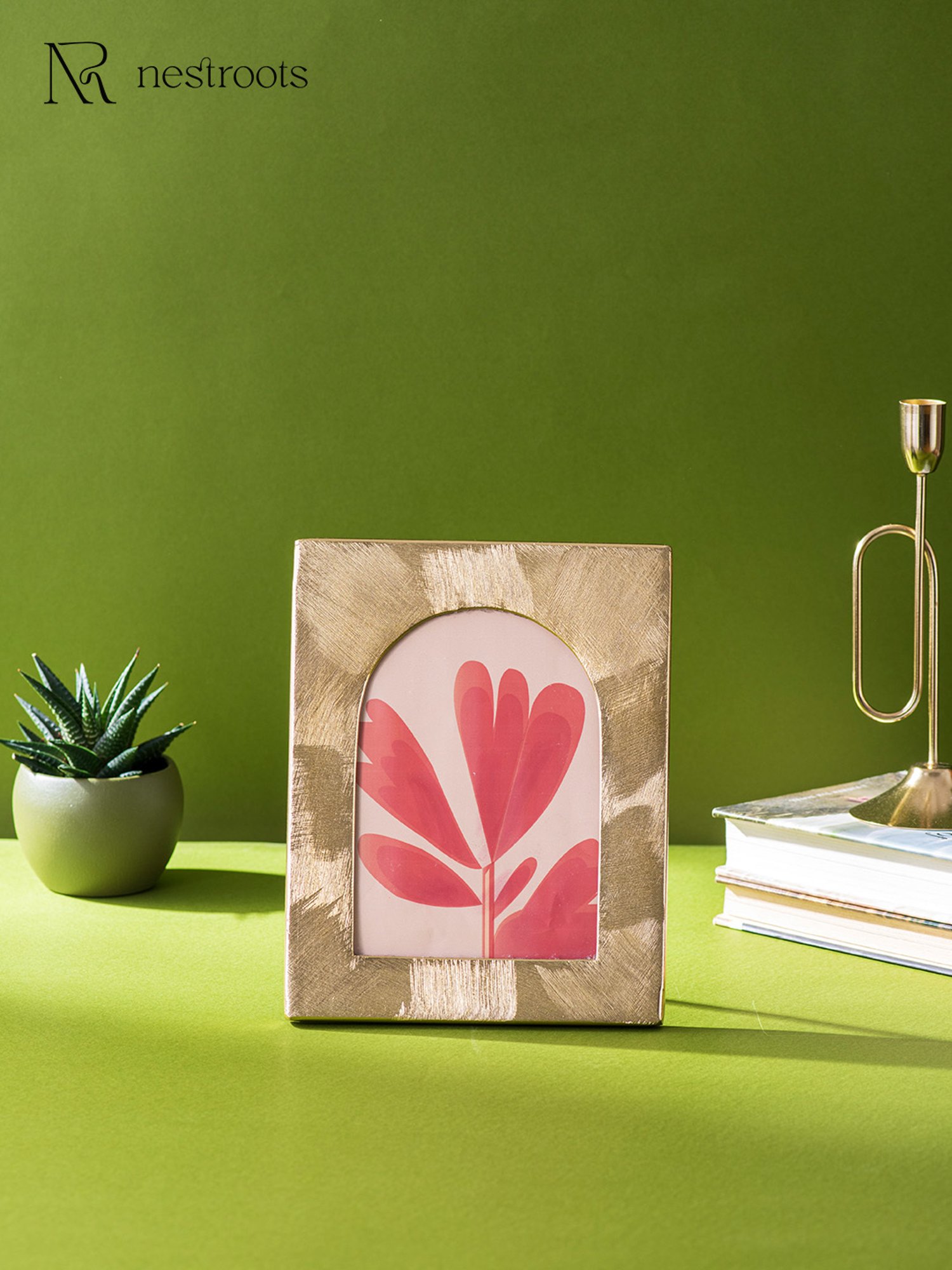 House This Kangto Brown & White Wood Photo Frame Gift Set