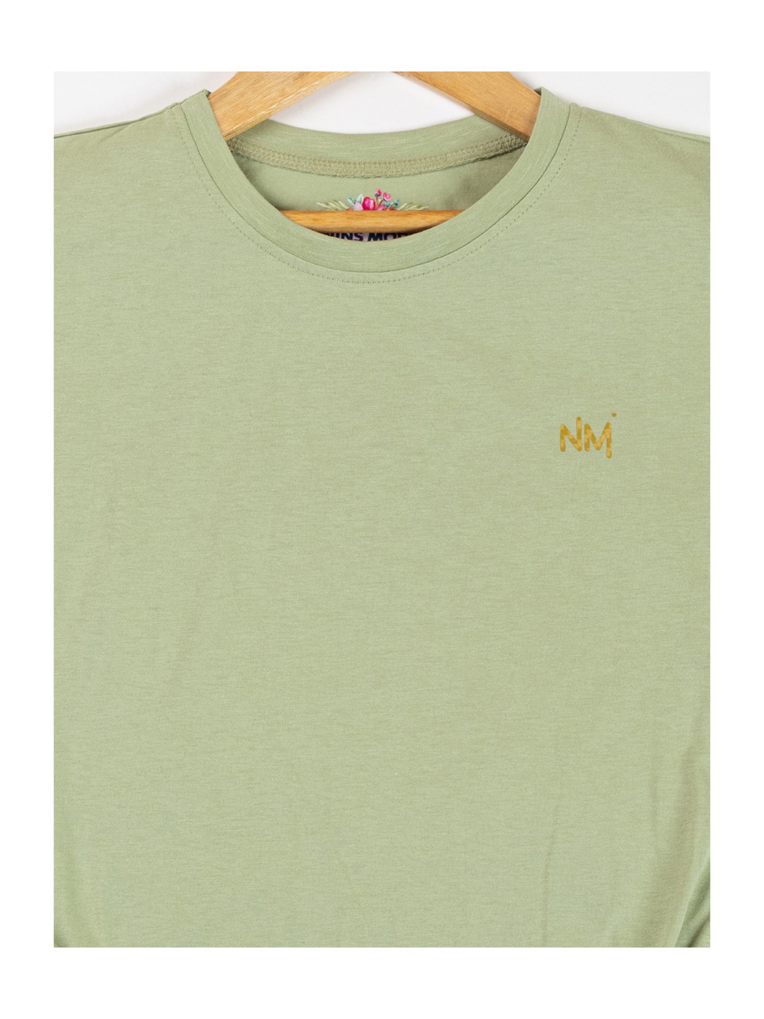 NINS MODA Kids Light Olive Solid Top