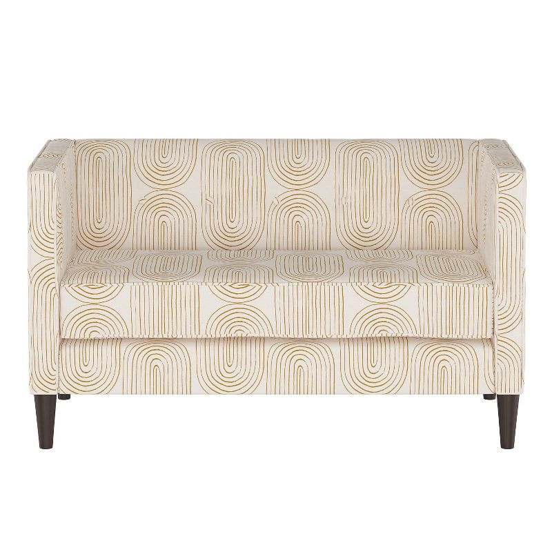 Byron Faux Leather 2 Seater Reclining Loveseat Dark Brown - Baxton Studio