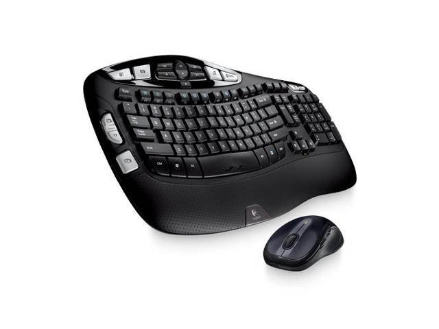 New Logitech MK550 Wireless Keyboard and Mouse Combo &mdash; Includes Keyboard and Mouse, Long Battery Life, Ergonomic Wave Design with cushioned palm rest, Powerful 2.4 GHz wireless connection