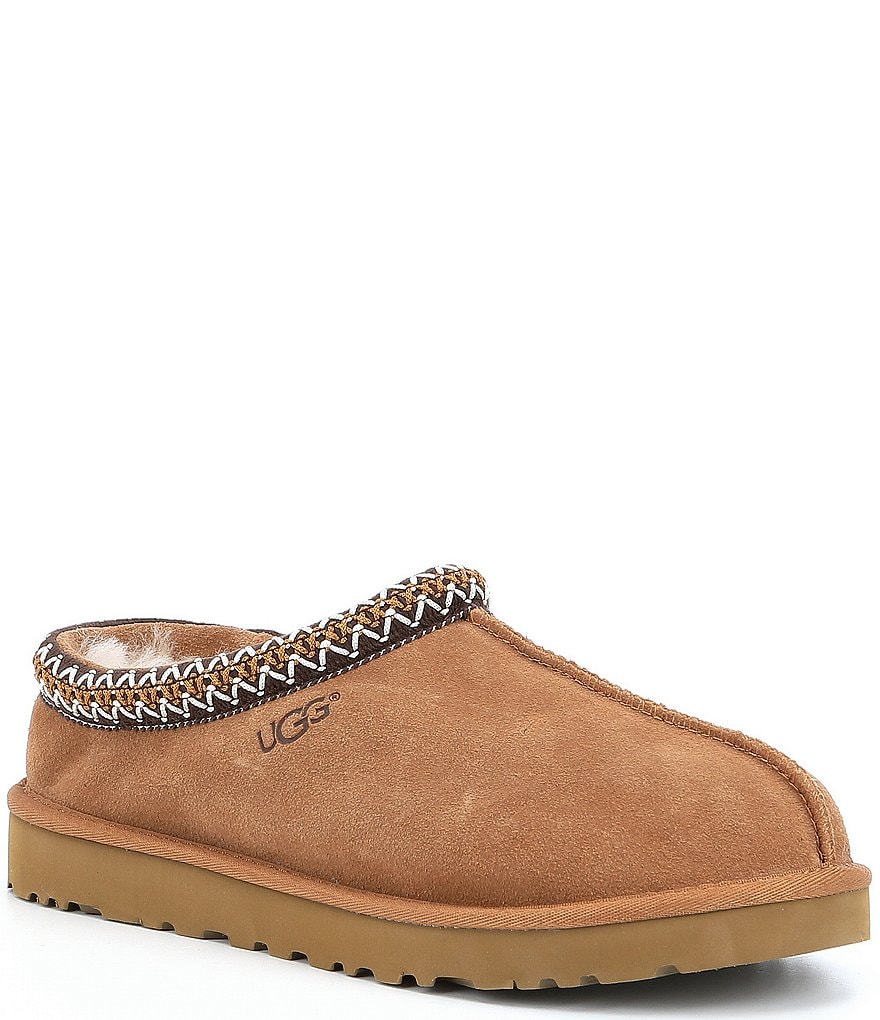 UGG&reg; Men's Scuff Logo Suede Slippers