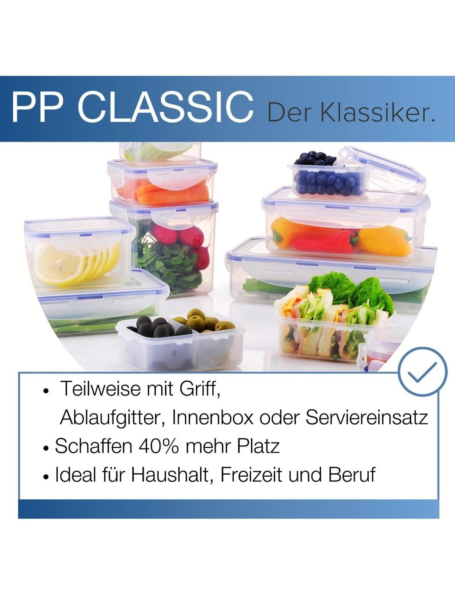 Lock & Lock Transparent Plastic Airtight Food Containers With Lid