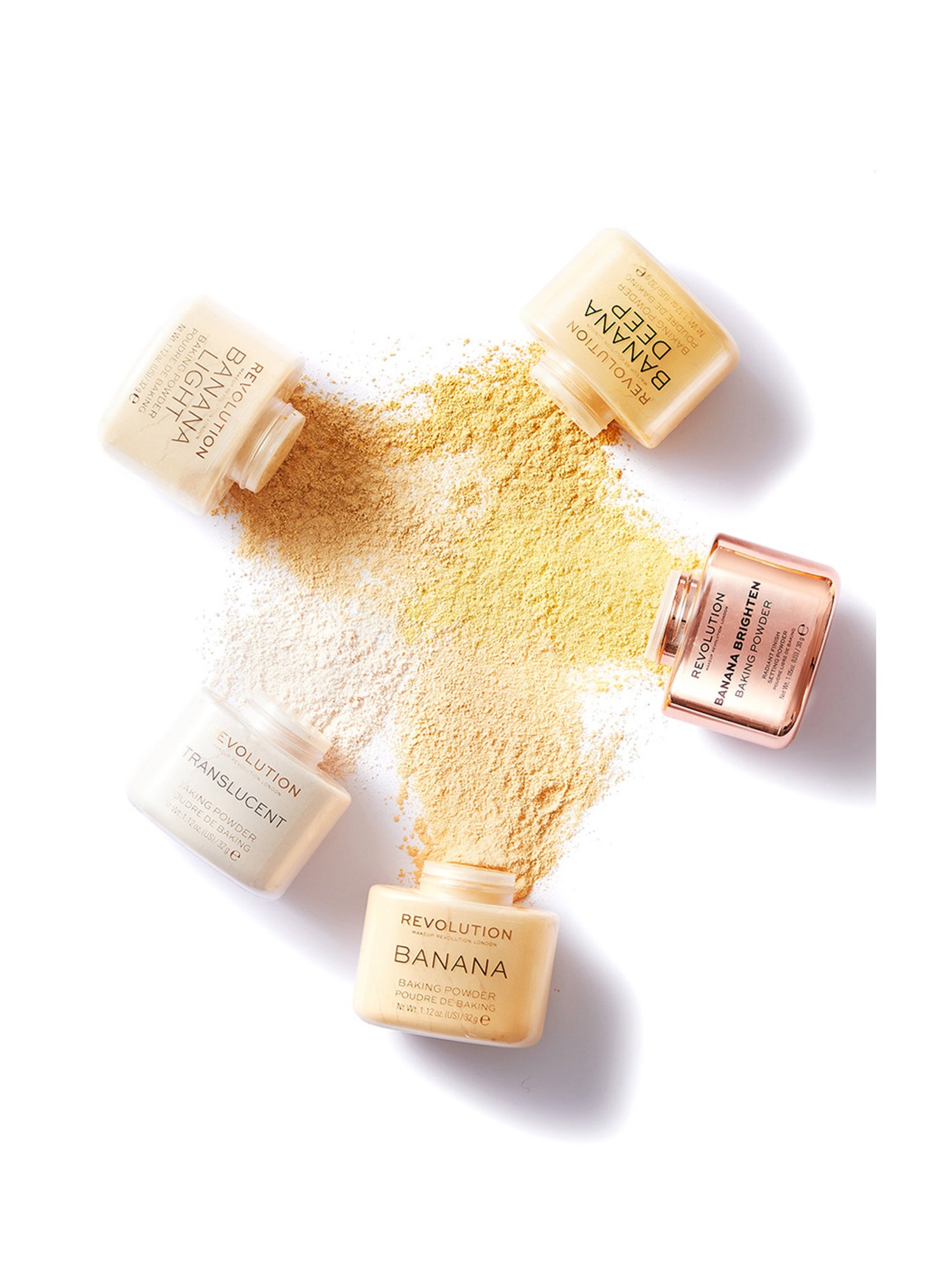 Makeup Revolution Loose Baking Powder Banana Deep - 32 gm