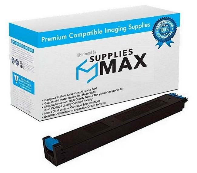 SuppliesMAX Compatible Replacement for Sharp MX-4110N/4111N/4140N/4141N/5110N/5111N/5140N/5141N Cyan Toner Cartridge (18000 Page Yield) (MX-51NTCA)