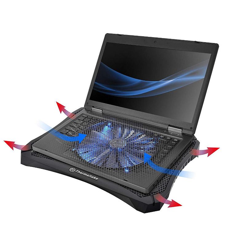 Thermaltake Massive V20 10"-17" Laptop Notebook Cooling Pad - 200mm Blue Fan