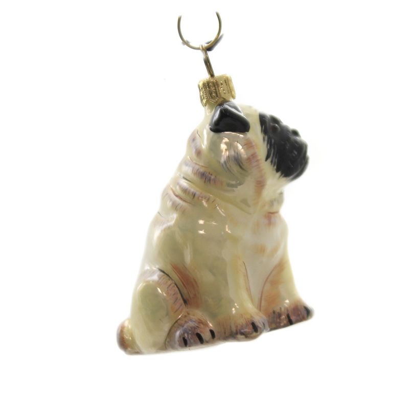 Joy To The World 2.0" Fawn Pug Ornament Pet Set Dog Ornament  -  Tree Ornaments