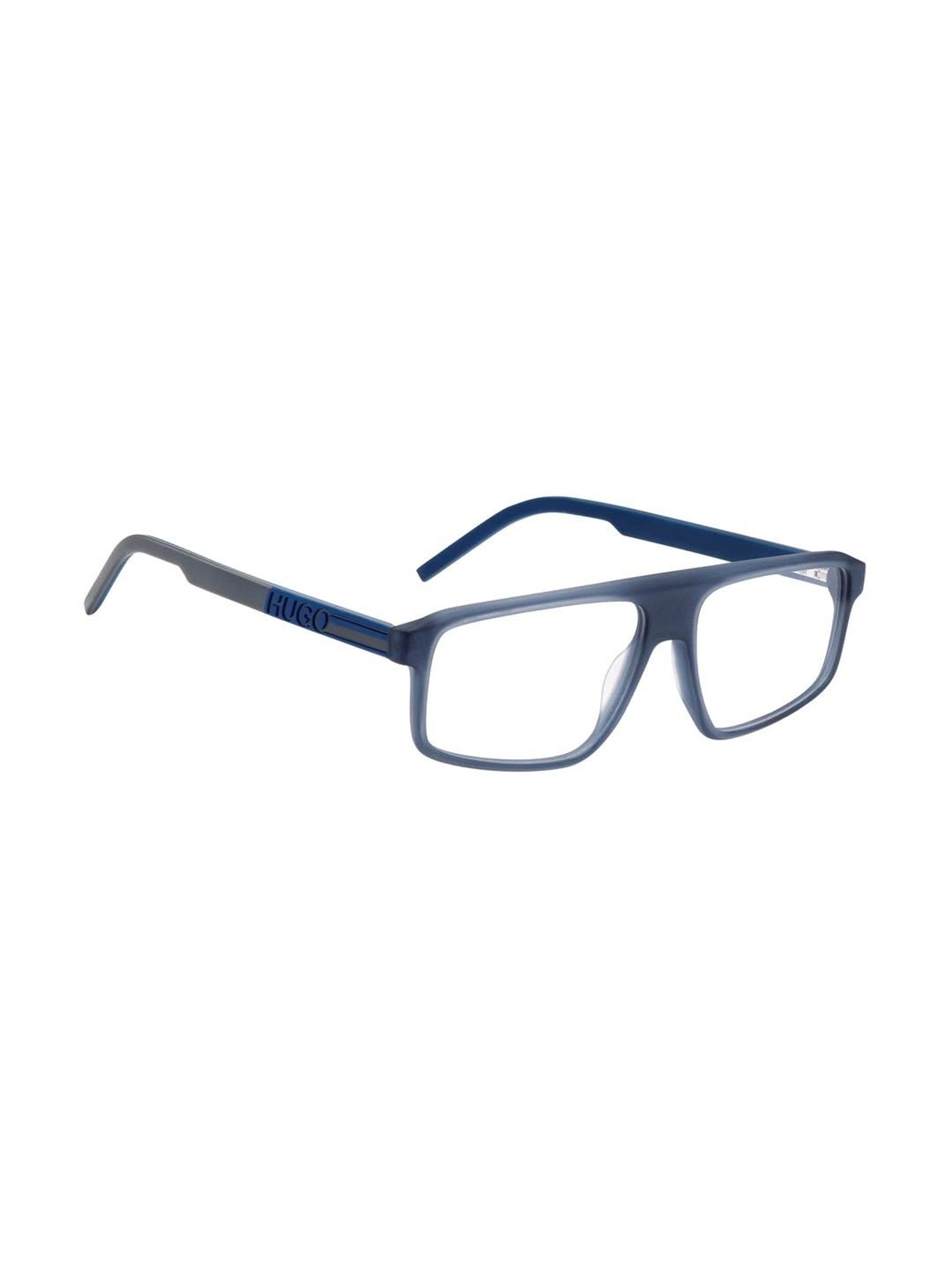 HUGO Blue Rectangular Eye Frames for Men