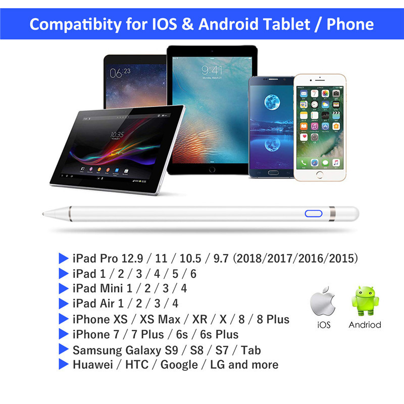 Universal Stylus Pen for Apple Pencil Tablet High Precision Touch Capacitive Pen for iPhone iPad Air Pro/1/2/3/4 Mini 4 Tablet Pen