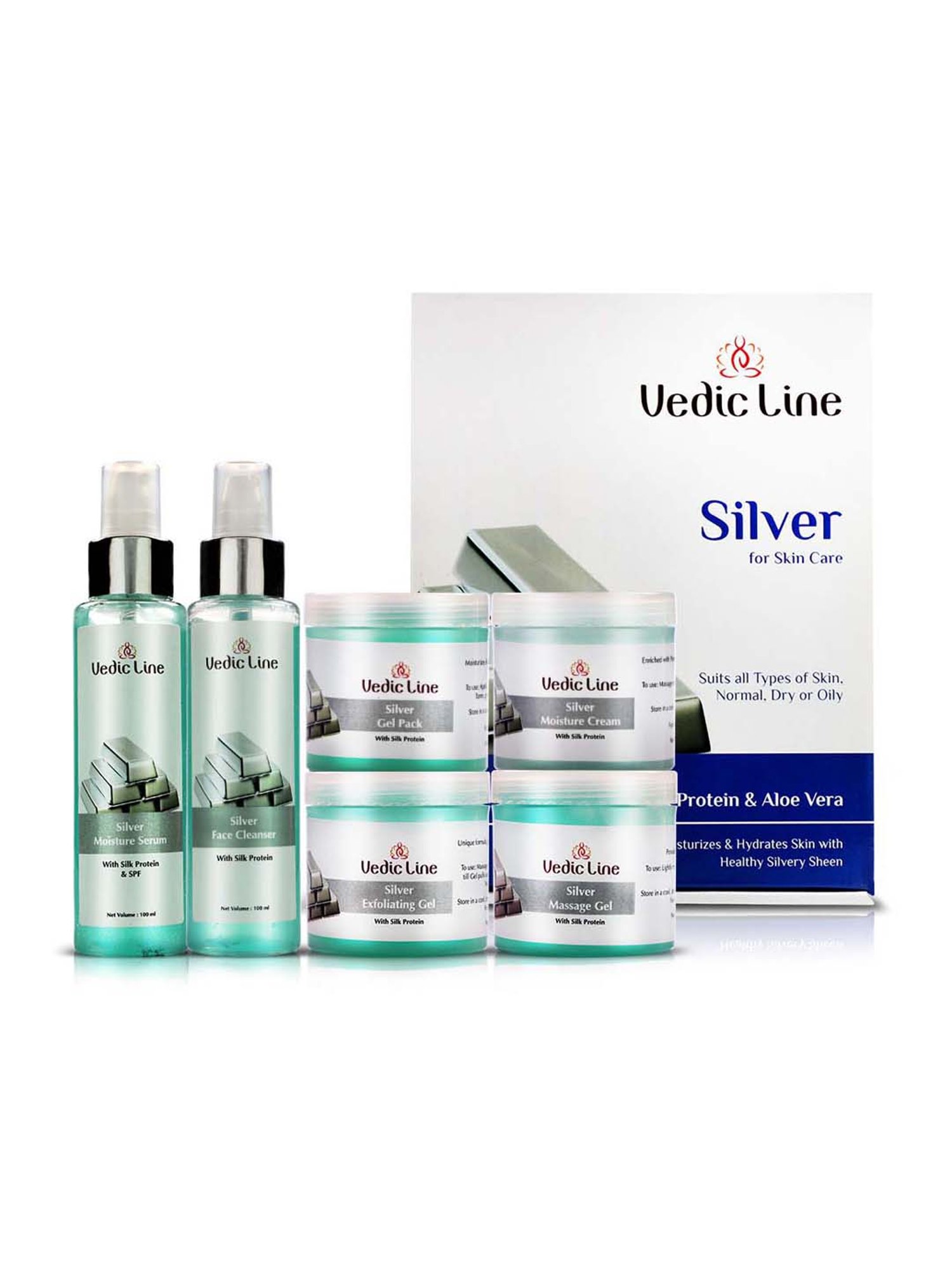 VEDIC LINE Silver For Skin Care Facial kit