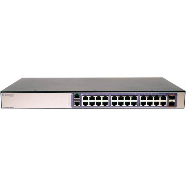Extreme Networks - 16563 - Extreme Networks 220-24p-10GE2 Layer 3 Switch - 24 Ports - Manageable - 3 Layer Supported -
