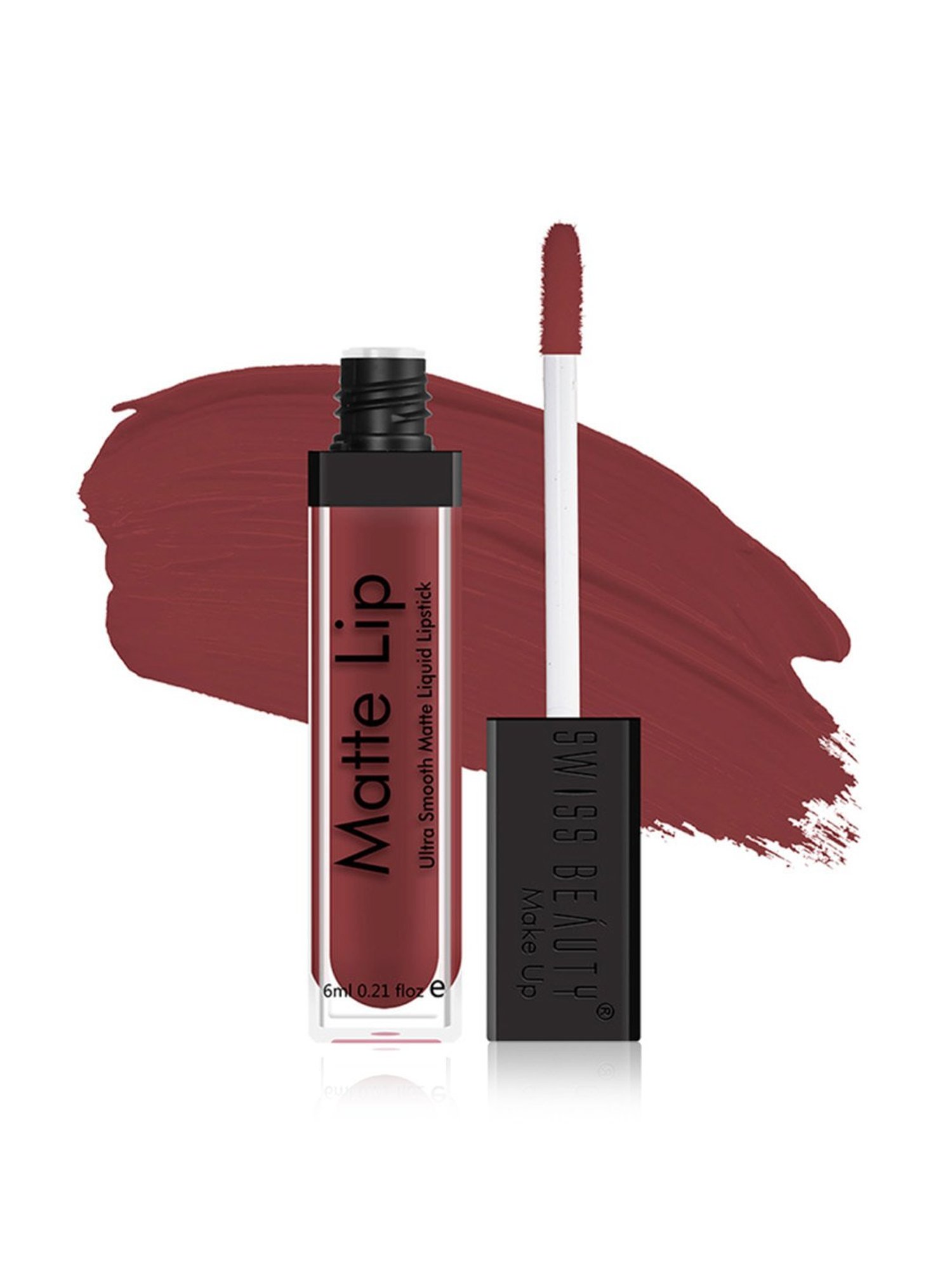 SWISS BEAUTY Ultra Smooth Matte Liquid Lipstick Red Smoke - 6 ml
