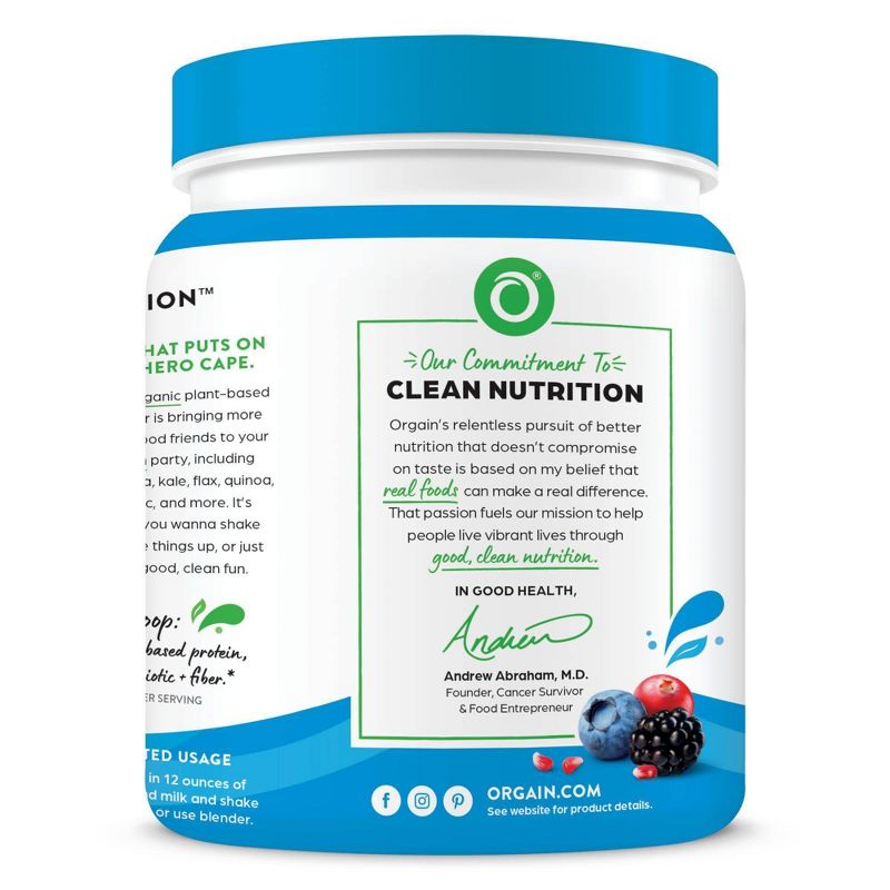 Orgain Organic Vegan Protein & Superfoods Powder - Vanilla - 16oz