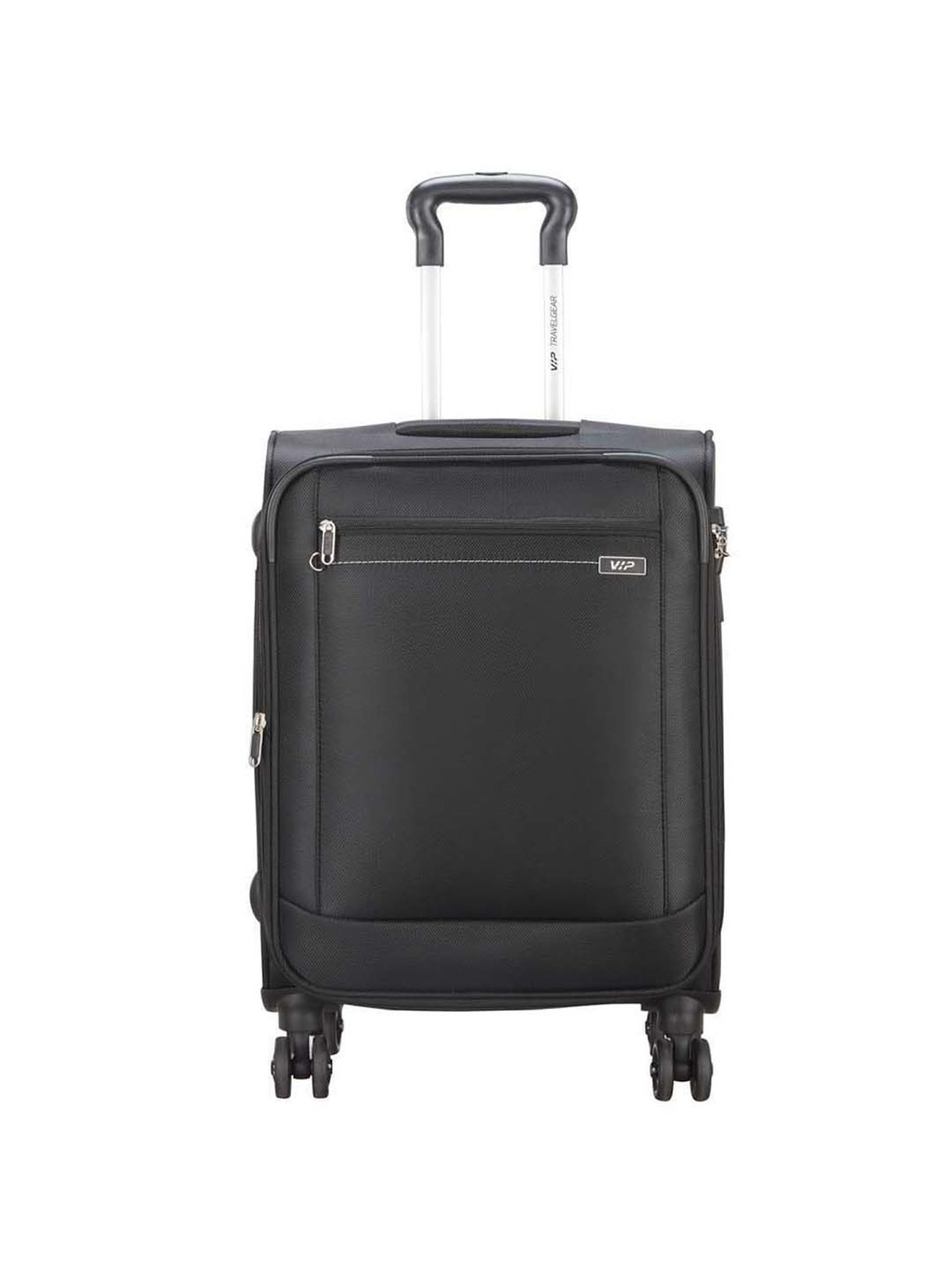 VIP Black Small Soft Cabin Trolley - 56 cm