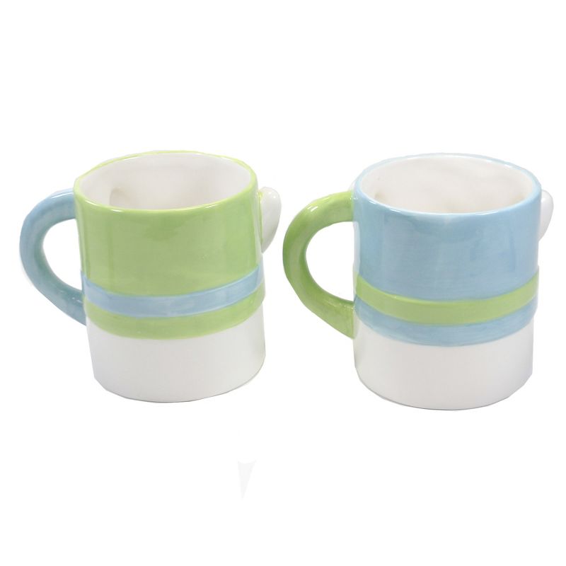 Tabletop 4.5" Bright Easter Mug Set Bunny Ears Transpac  -  Drinkware