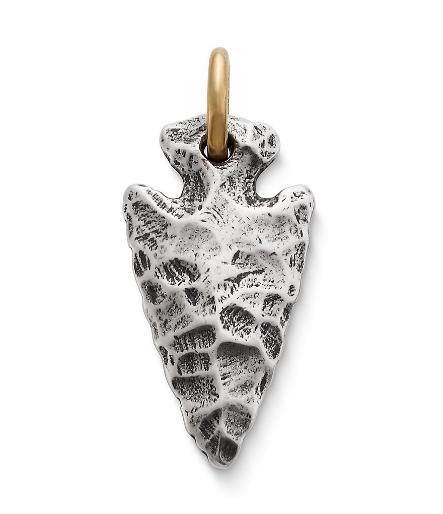 James Avery Arrowhead Sterling Silver and Bronze Pendant