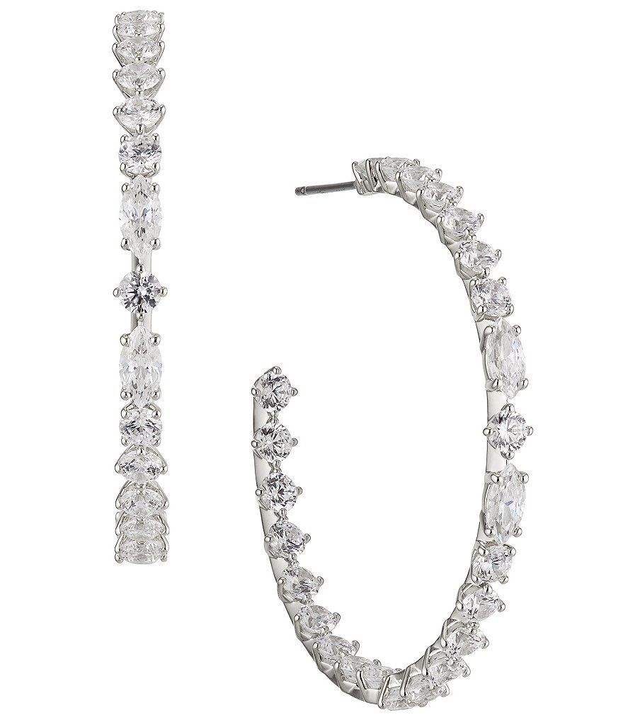 Nadri Prima Large Hoop Earrings