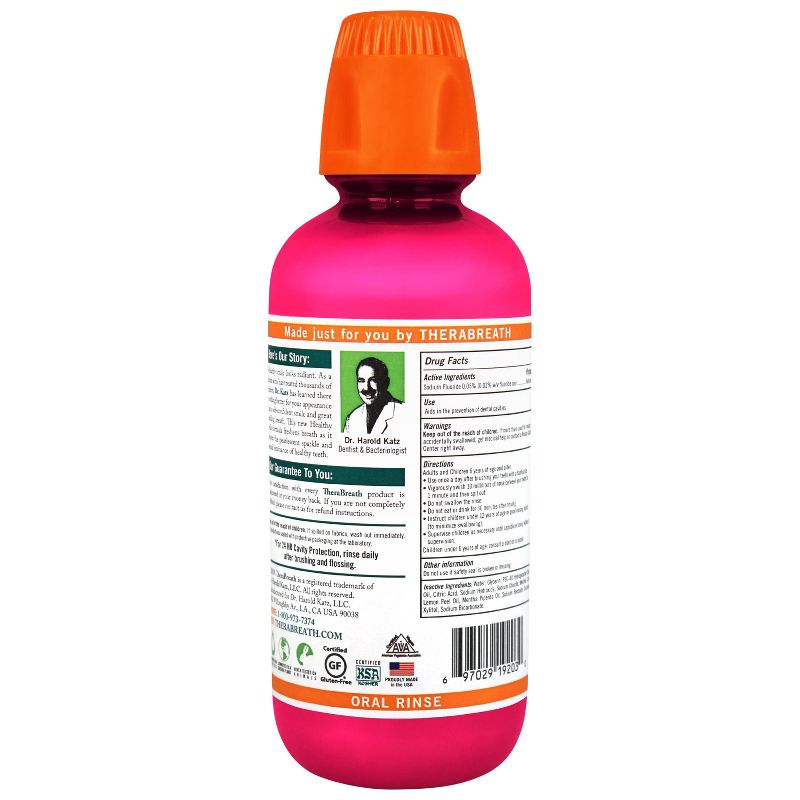 TheraBreath Healthy Smile Oral Rinse Mint - 16 fl oz